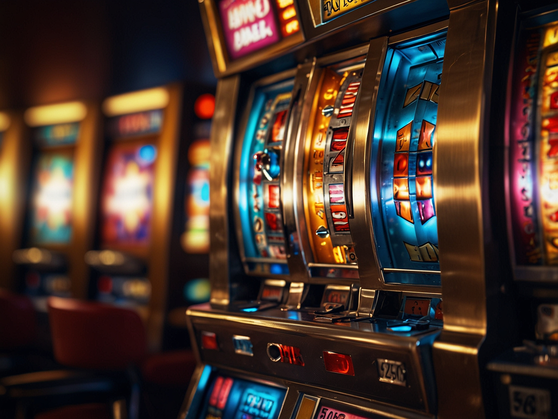 Exciting slot machine reel at Khm777